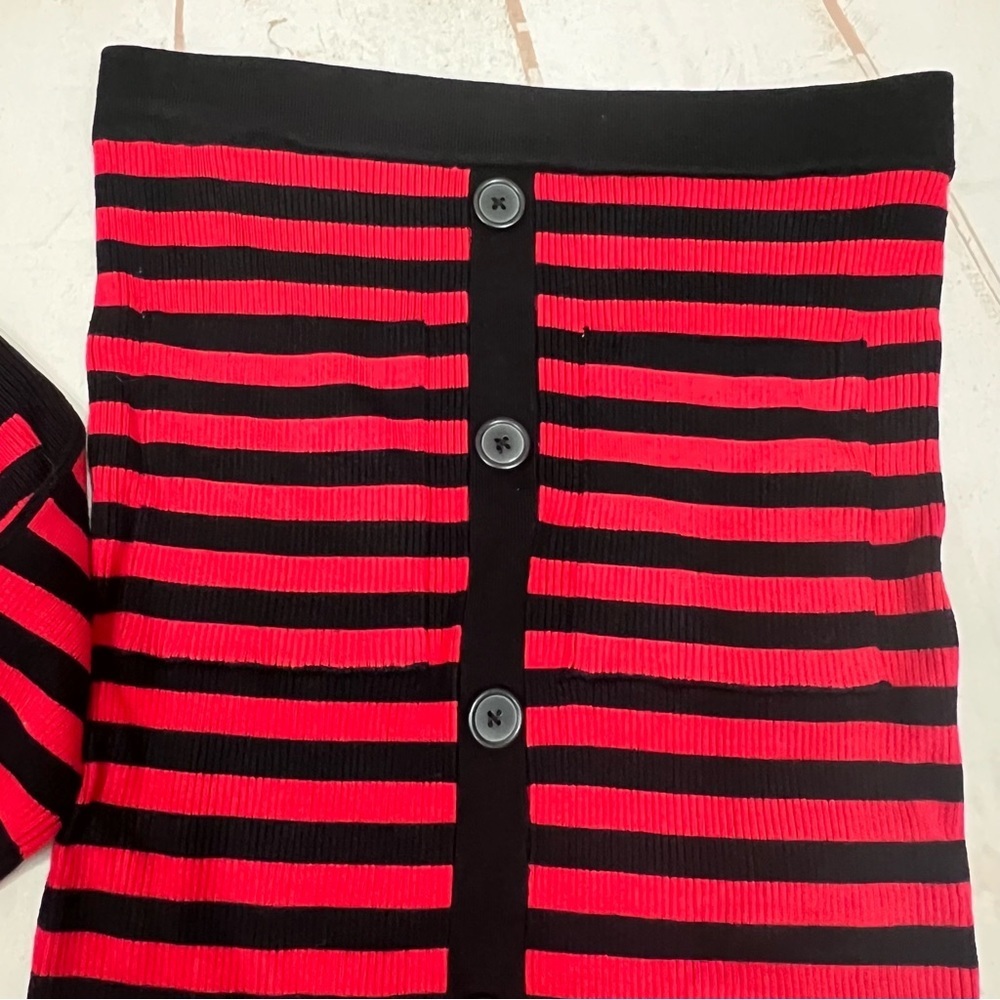 Zara Blogger’s Favorite Striped Ribbed Top & Skirt Set - Picture 8 of 12